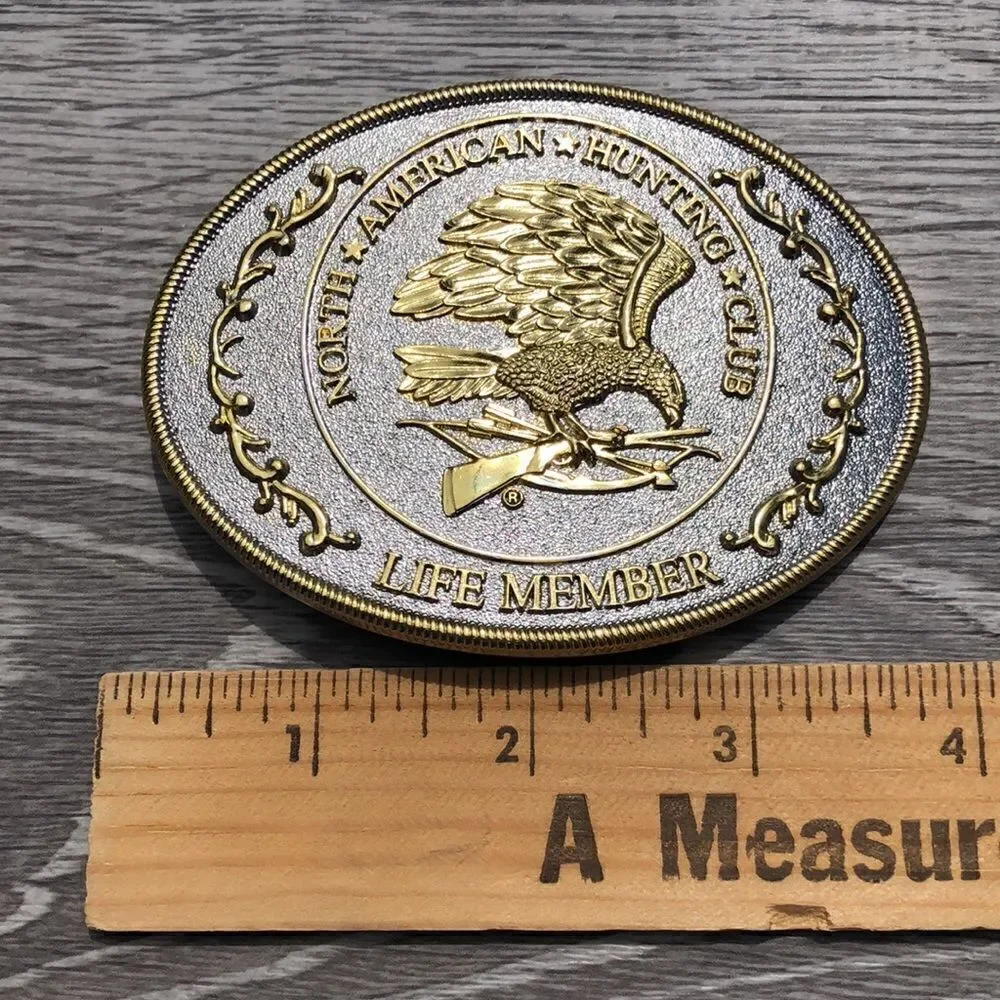 North American Hunting Club life member belt buckle
